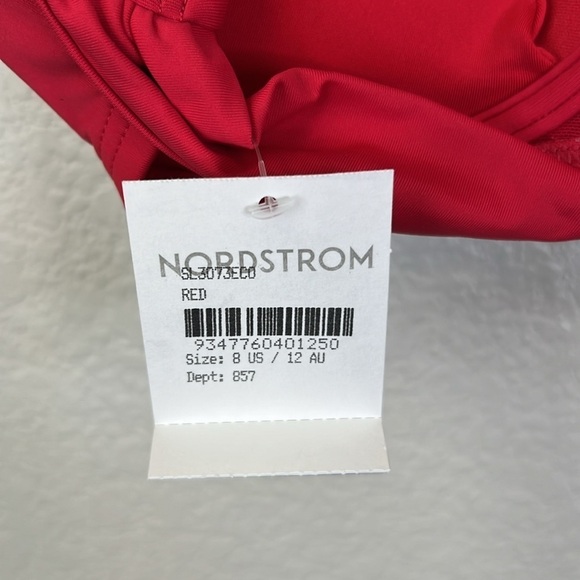 Sea Level Cross Front Red Bikini Top Size 8 - Picture 7 of 12